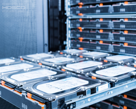 HDs em storage da Hosco